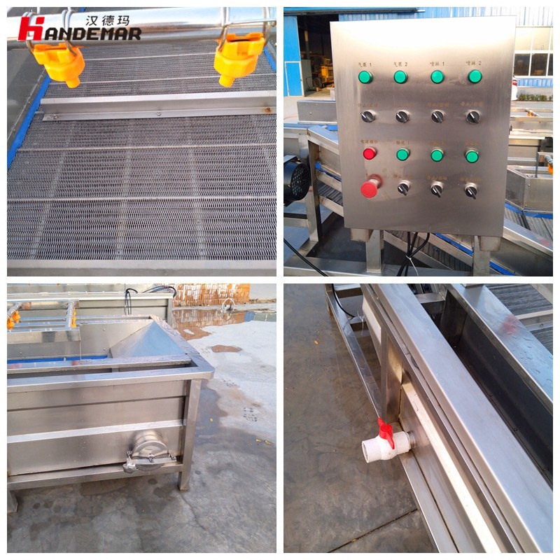 厂家洗菜机全自动水果蔬菜清洗设备 大型商用白菜菠菜气泡清洗机图4