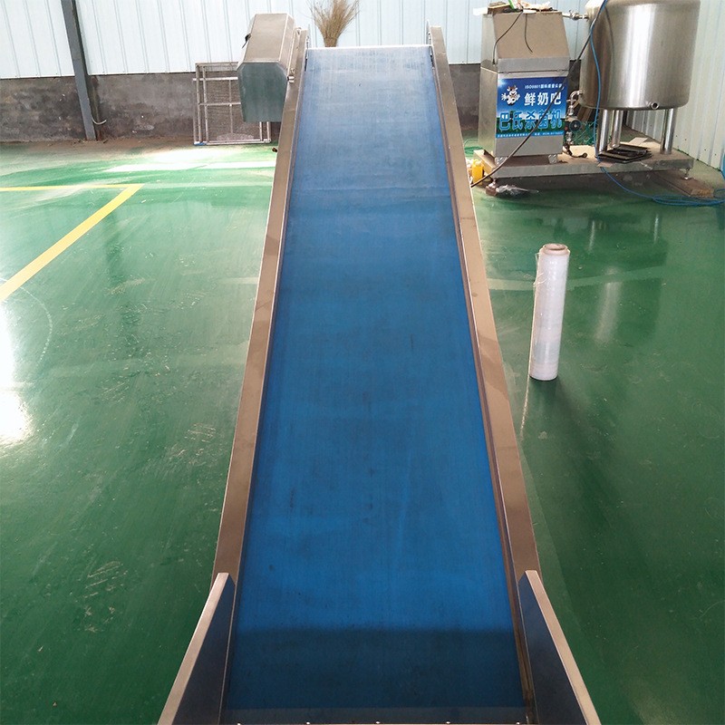 食品提升机不锈钢水果蔬菜输送 全自动果蔬物料爬坡提升输送机图5