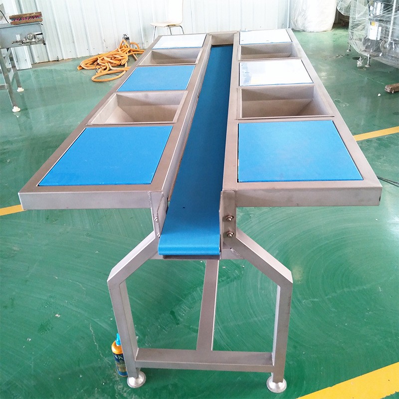 食品提升机不锈钢水果蔬菜输送 全自动果蔬物料爬坡提升输送机图3