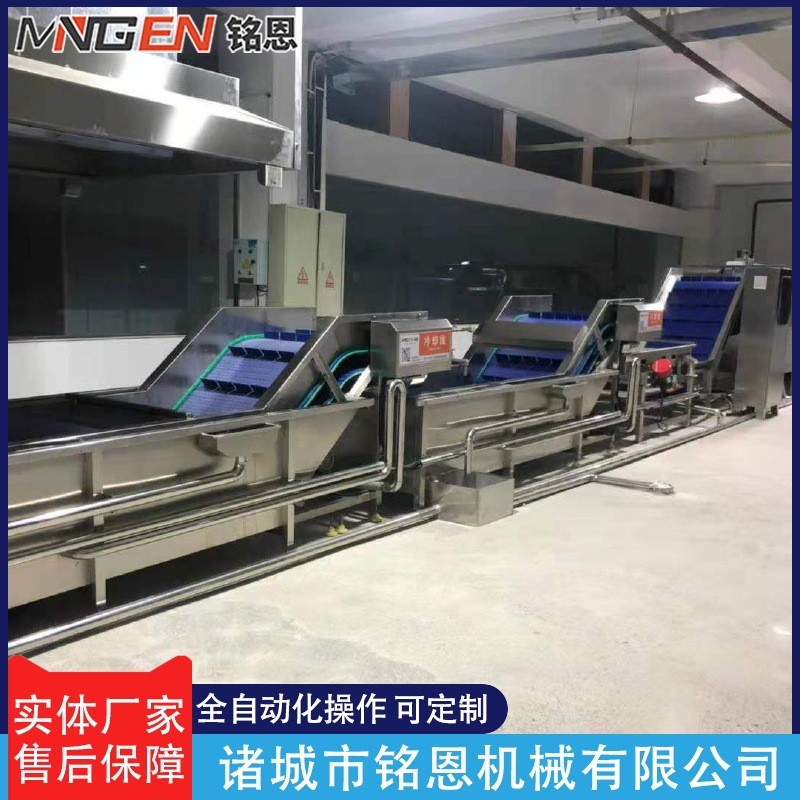 全自动果蔬清洗机 鼓泡喷淋冲浪清洗机 不锈钢玉米蔬菜气泡清洗机图2