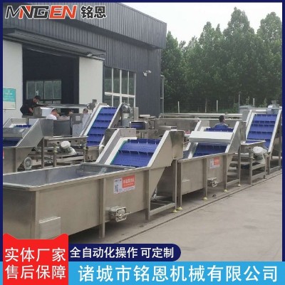 全自动果蔬清洗机 鼓泡喷淋冲浪清洗机 不锈钢玉米蔬菜气泡清洗机