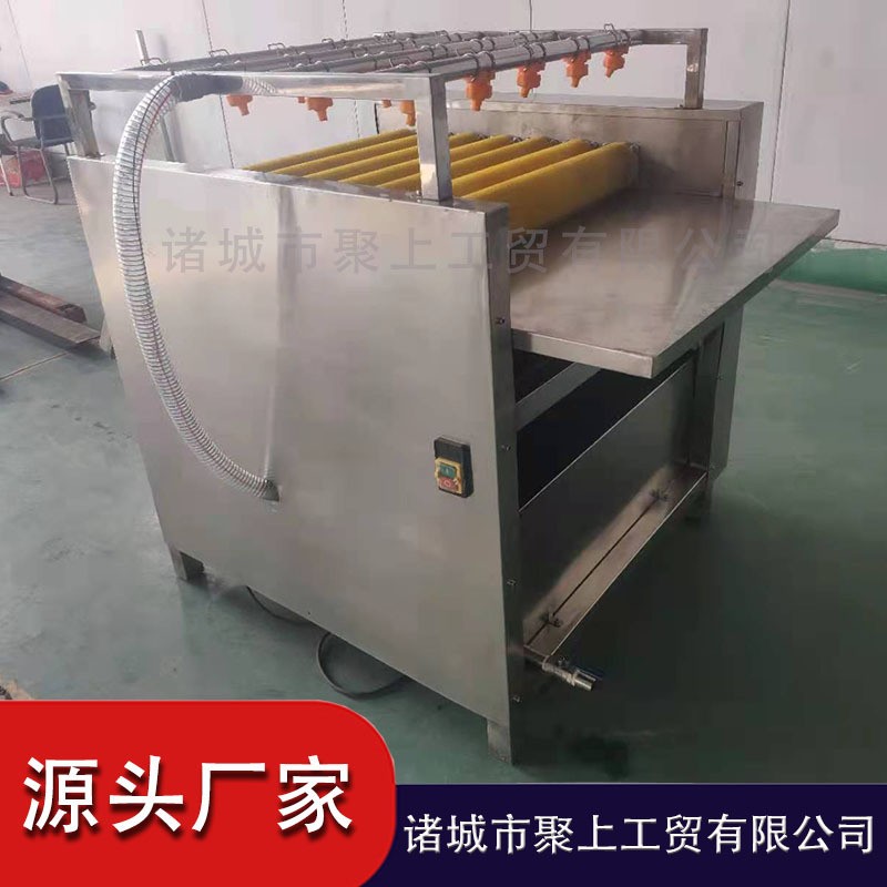 粽叶清洗机 全自动洗粽叶设备 高压喷淋洗叶子机器 毛辊洗叶机图3