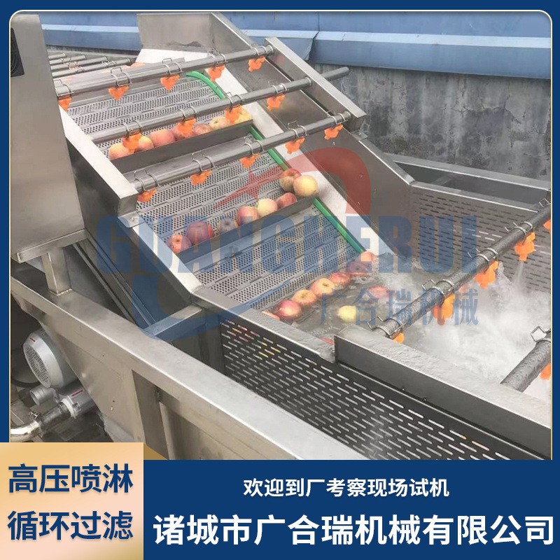 果蔬气泡清洗机 大姜白菜毛豆蔬菜高压喷淋清洗设备 全自动洗菜机图3