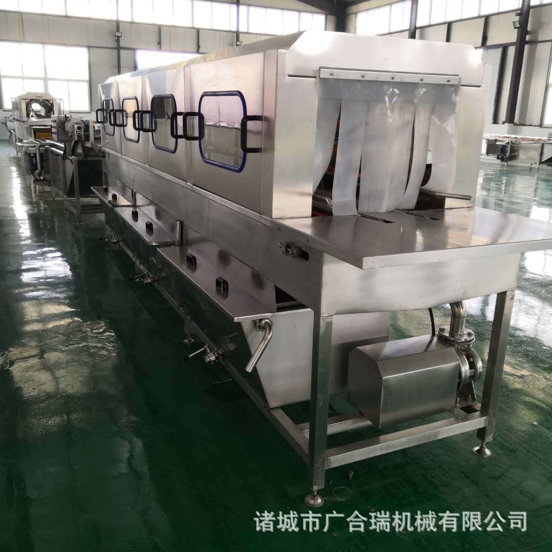 食品塑料周转箱清洗机 高压喷淋折叠筐果蔬筐清洗风干设备 洗筐机图2