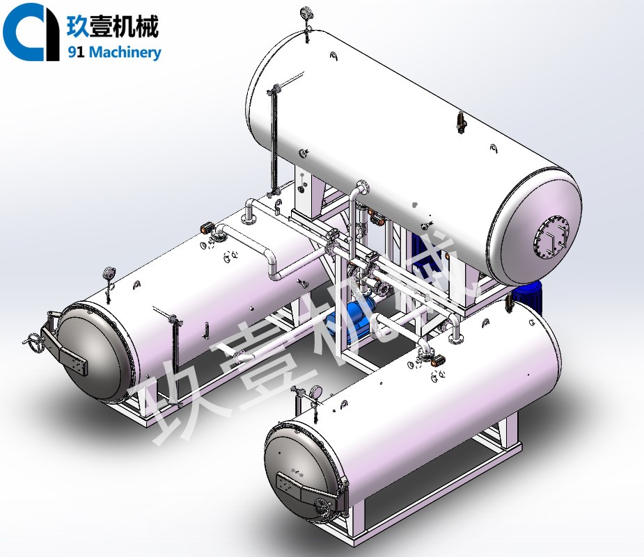 全自动杀菌设备水果罐头熟食卤蛋双层杀菌食品加 工厂用杀菌设备图2