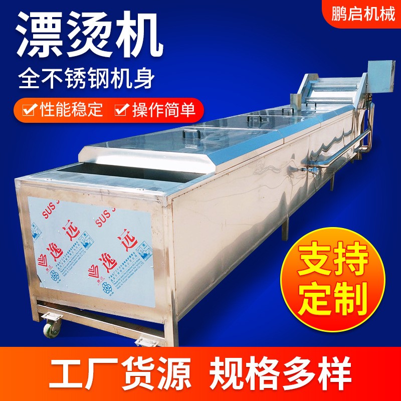 全自动蔬菜漂烫机 蒸汽加热漂烫杀青设备 高温蒸煮果蔬漂烫机图3