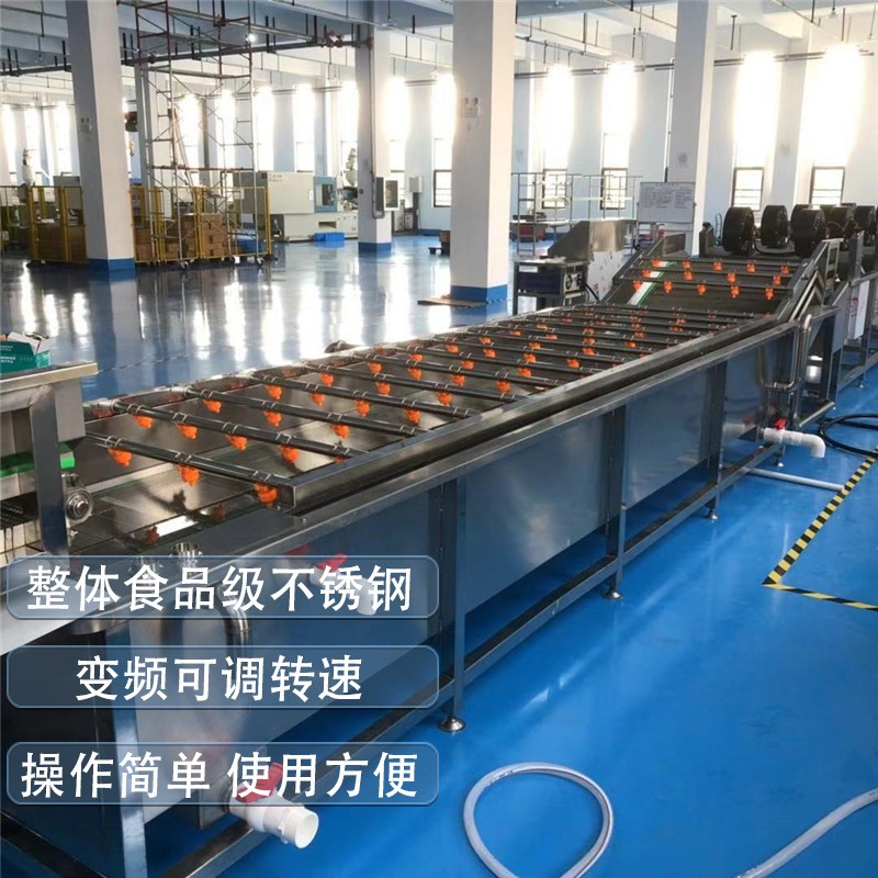 大型果蔬气泡清洗机小龙虾零部件超声波去油污大枣柑橘农残消毒机图2