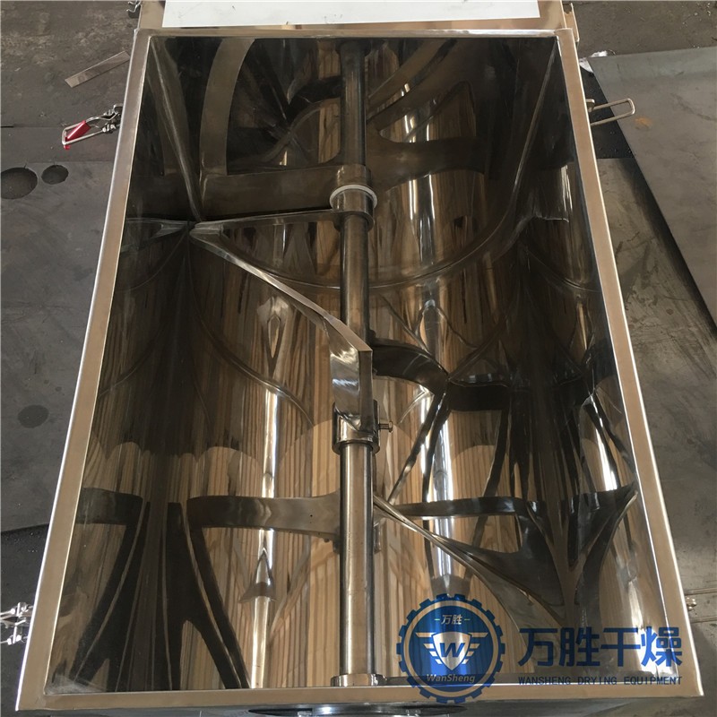 现货干湿物料搅拌机 食品粉末单轴混合机 钙粉混合选用槽型混合机图5