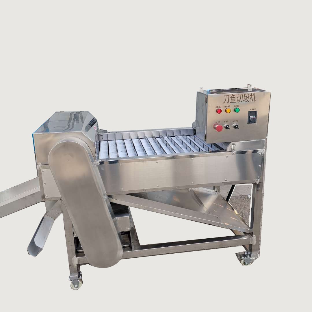 鱼产品 带鱼切段机水产市场专用 刀鱼去头去尾分段机器待遇切断机图2