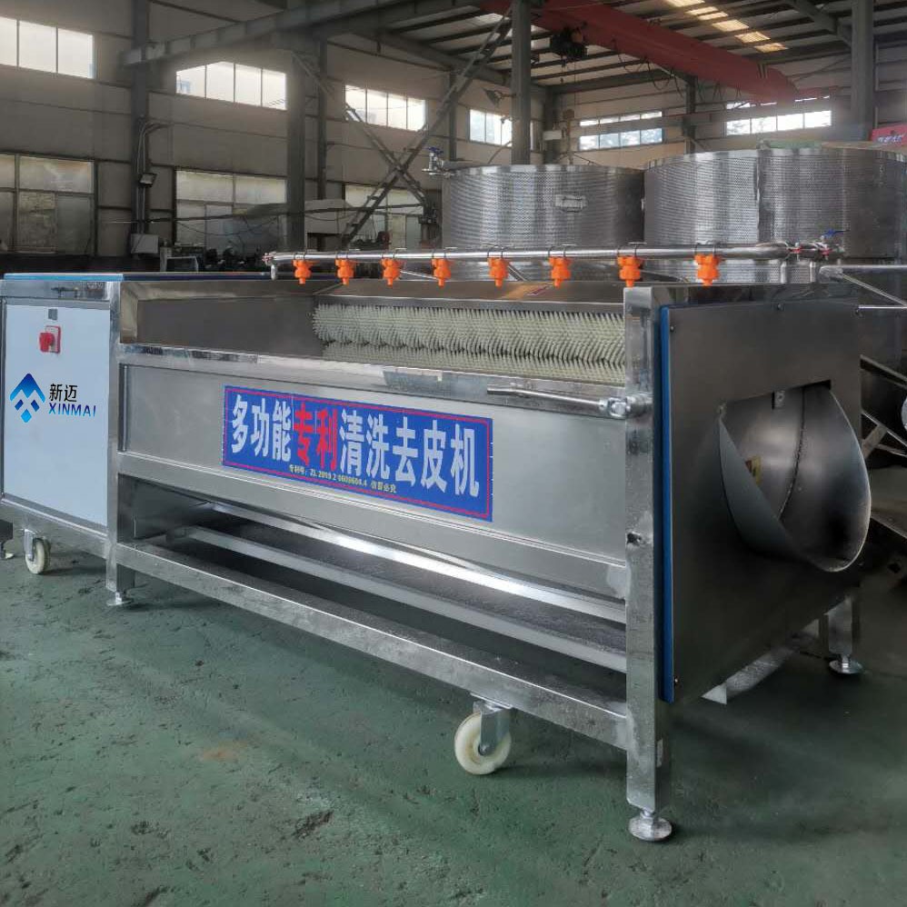 芋头莲藕去皮清洗设备 猪脚猪脸去毛清洗机 毛刷去皮清洗机图5