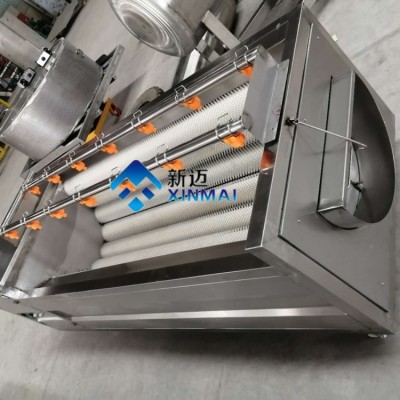 毛辊胡萝卜清洗机 电动萝卜去皮机 新迈商用果蔬清洗去泥去皮机