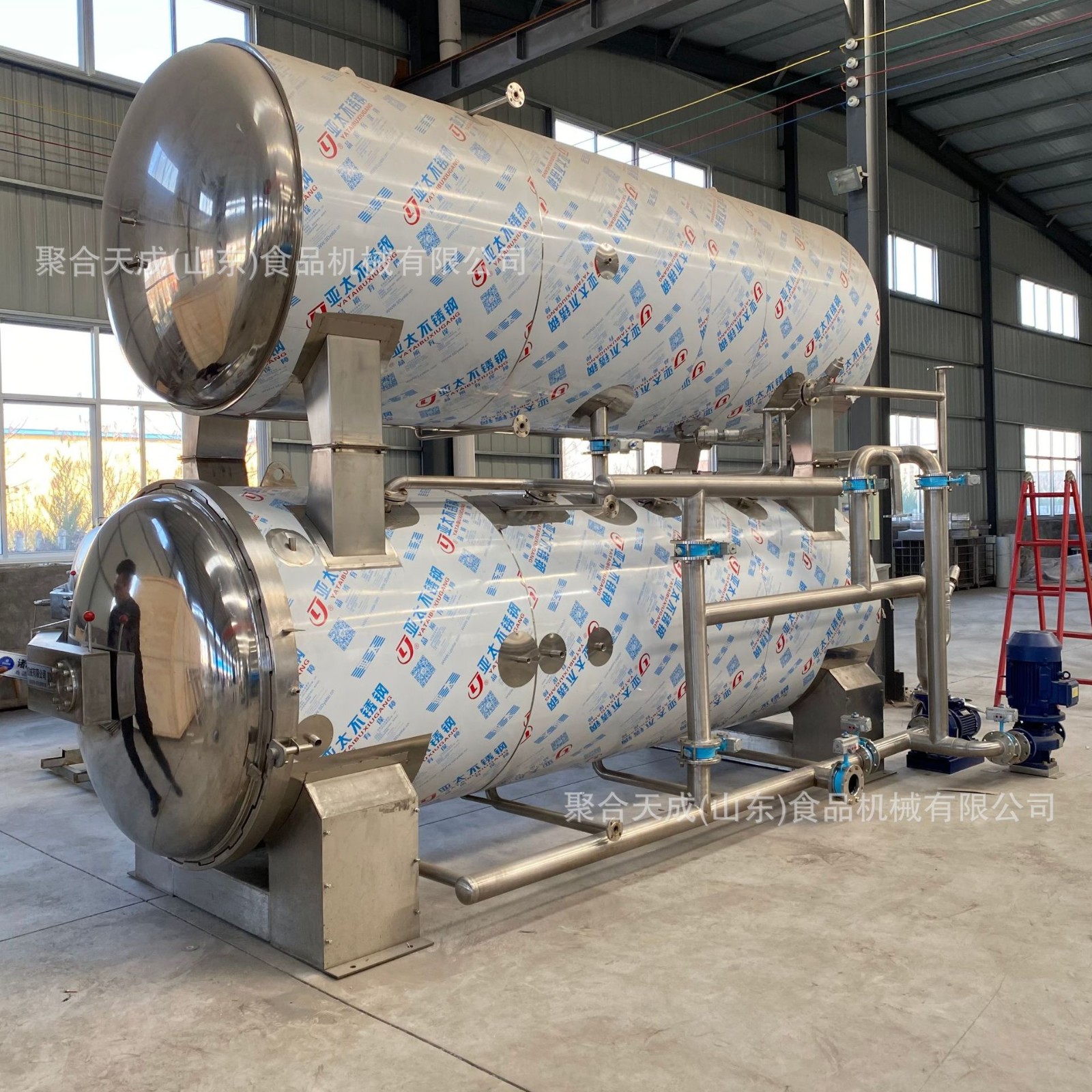 商用啤酒饮料灭菌设备 鸡鸭肉类高压杀菌锅 肉罐头食品高温杀菌釜图2