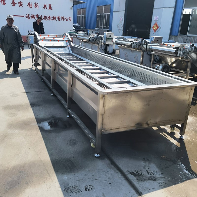 厂家全自动果蔬清洗流水线大型商用三七叶类土豆去泥喷淋清洗机图2