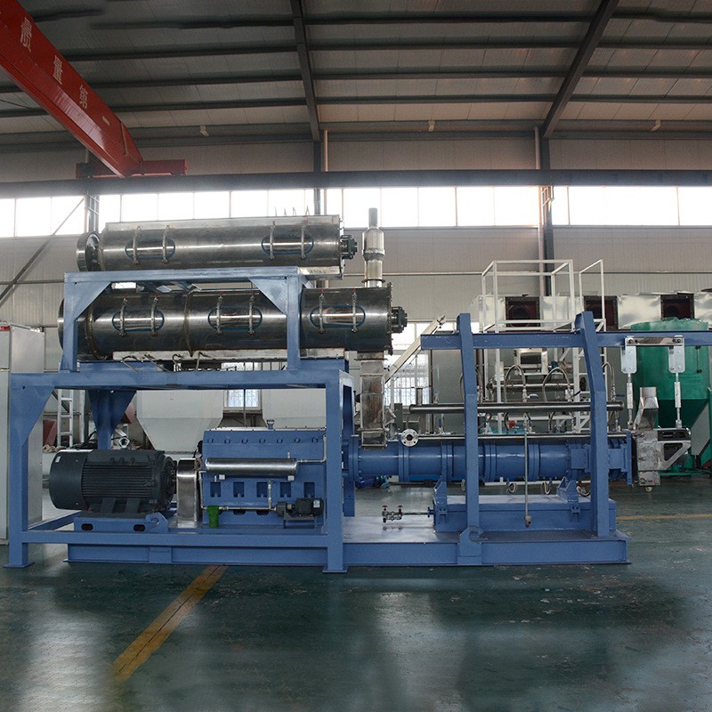 漂浮鱼饲料膨化机 浮水鱼颗粒饲料设备线 水产鱼食物膨化机设备图3