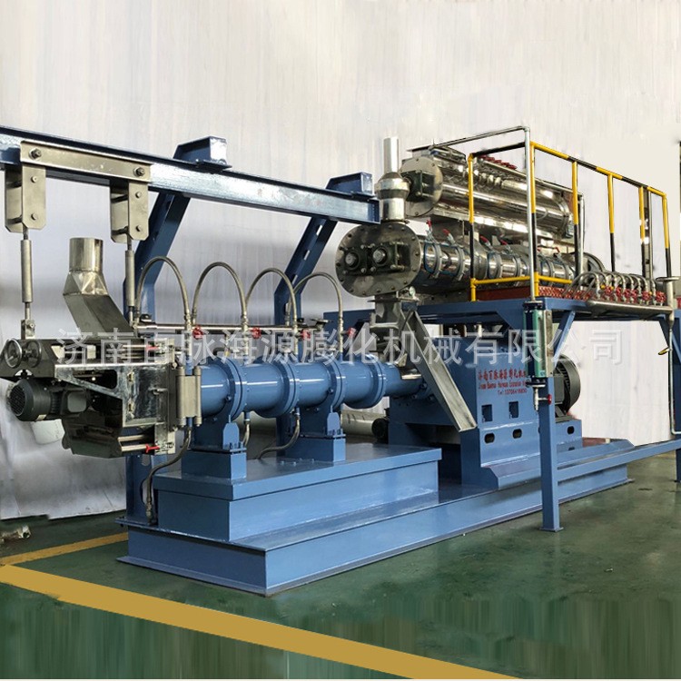 可办证狗粮猫粮饲料膨化机 成套自动配料鲜肉宠物饲料生产线图5