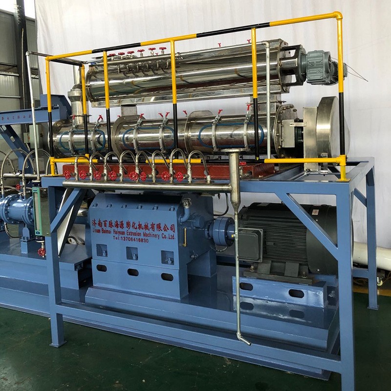 百脉海源PHJ75 水产饲料膨化机 水产颗粒饲料生产加工设备图4