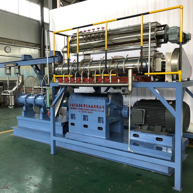 百脉海源PHJ75 水产饲料膨化机 水产颗粒饲料生产加工设备图3