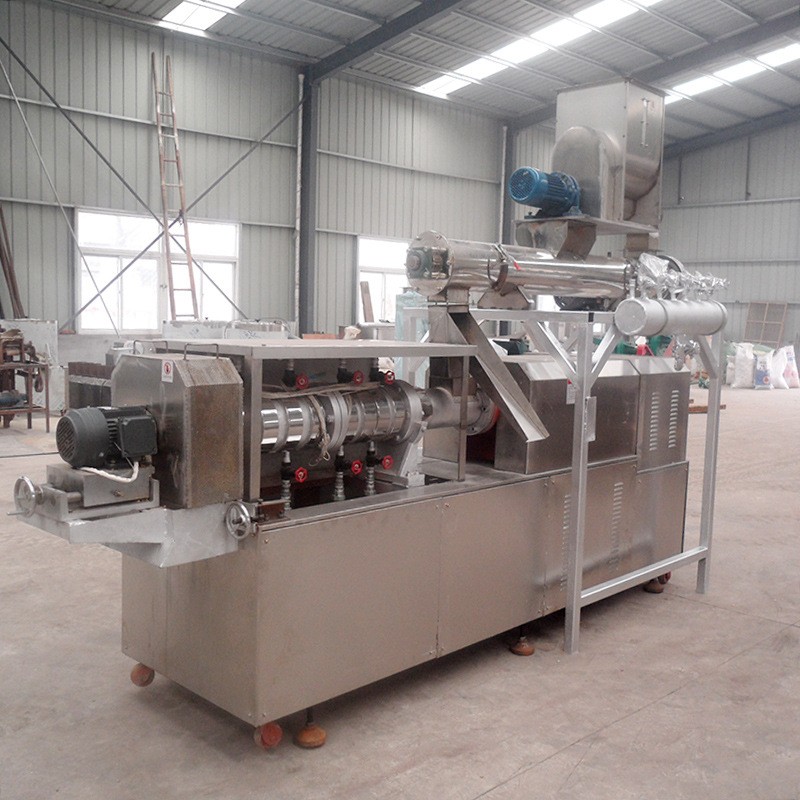 鱼饵饲料膨化机 双螺杆鱼饵料诱料设备 饲料膨化机图5