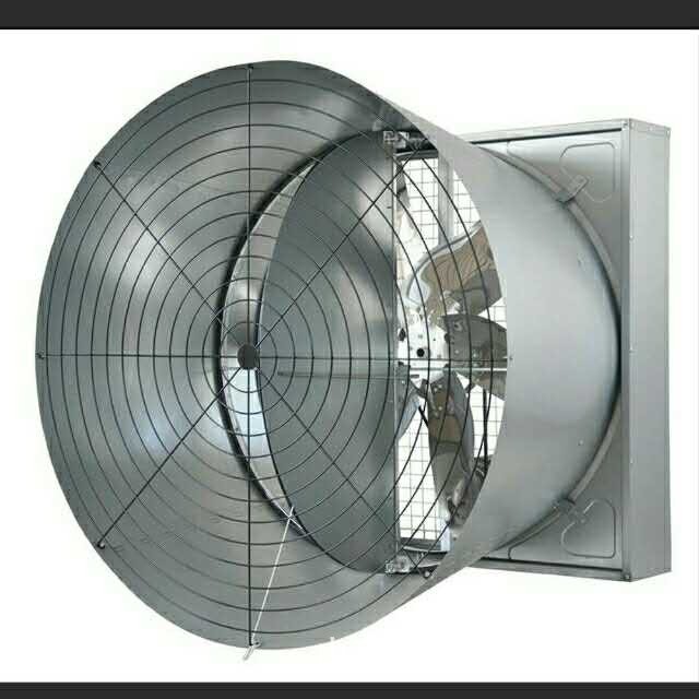 畜牧养殖喇叭口负压风机低噪音风机 蝴蝶拢风筒畜牧风机 锥形风机