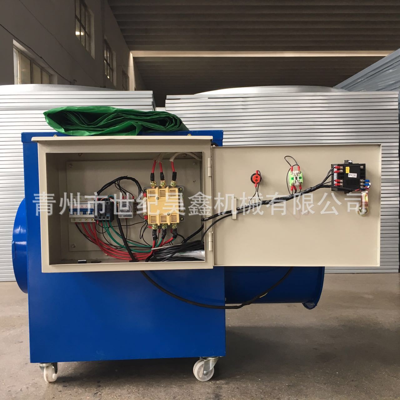 大功率工业暖风机 畜牧养殖业电暖风机 温室大棚电加热暖风机图3