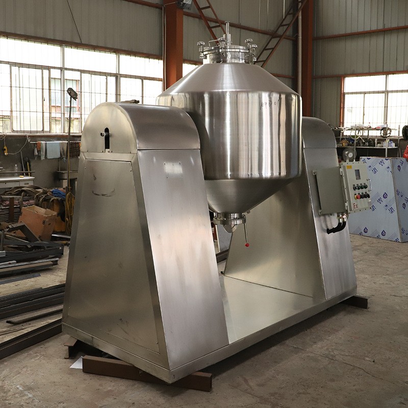 双锥高速混合机厂家饲料干粉混料机不锈钢双锥真空回转搅拌混合机图3