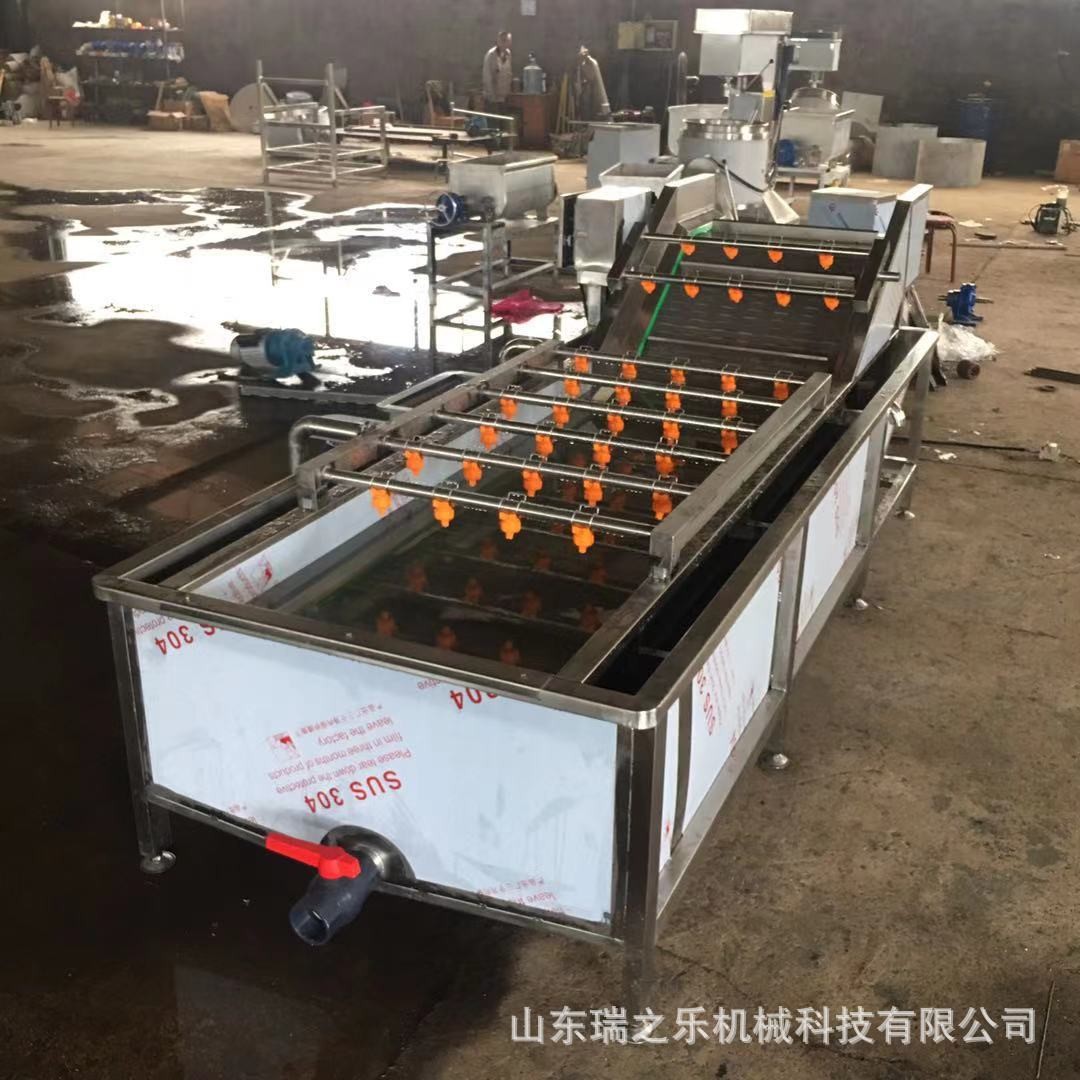 山野菜茶树菇酱菜清洗机 竹笋气泡清洗机 裙带菜清洗设备洁净度高图2
