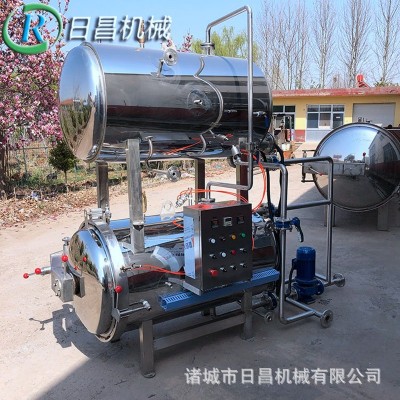 精酿啤酒喷淋式杀菌设备 全自动燕窝杀菌锅 玻璃瓶装饮料杀菌釜