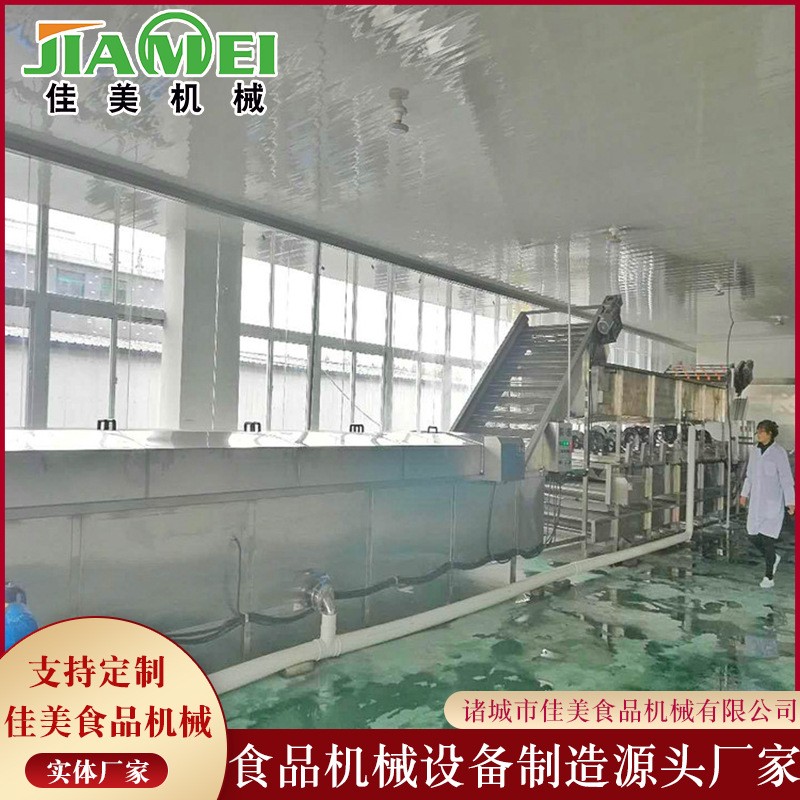 龙虾蒸煮线海带蒸煮漂烫流水线叶类蔬菜杀青机器蒸煮漂烫流水线图3