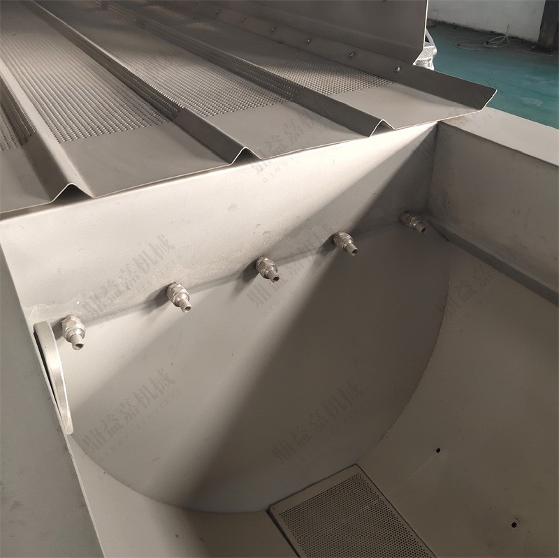 樱桃桑葚涡流清洗机器净菜加工旋流清洗震动沥水线蔬菜段条片冲洗图3