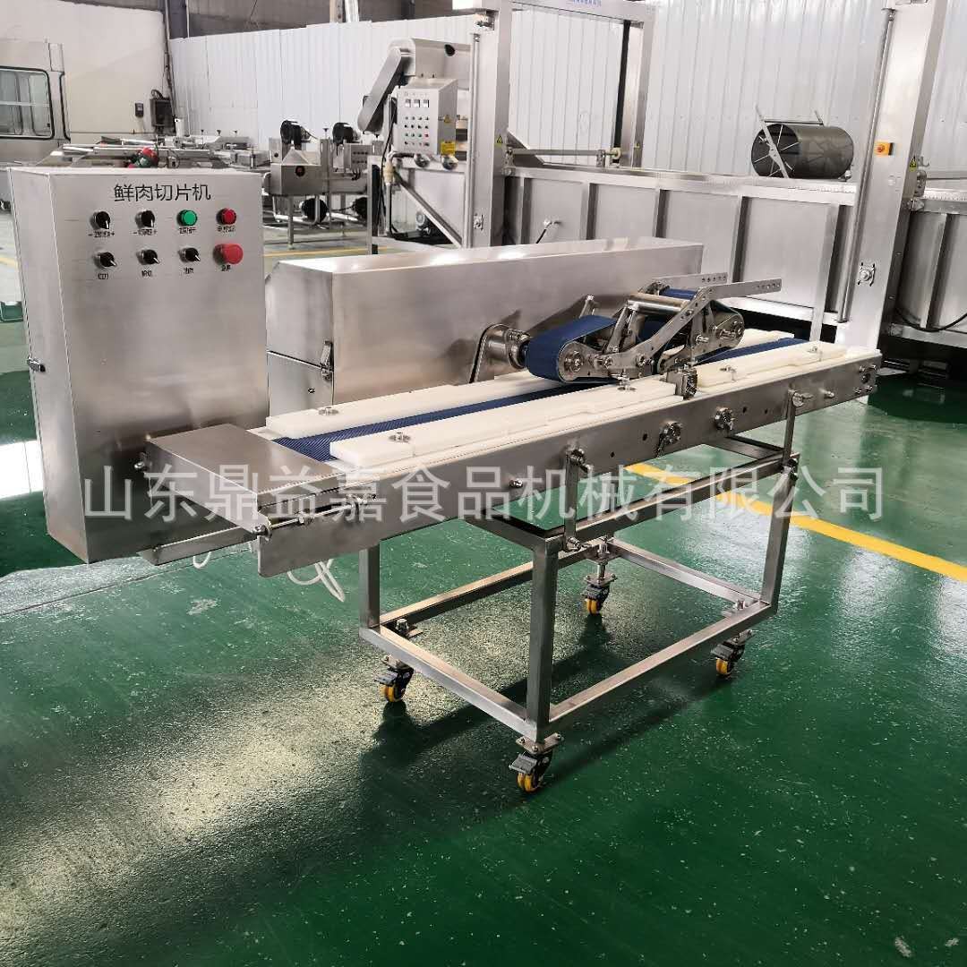 全自动变频鲜肉切片机鸡胸肉五花肉平行剖片设备猪牛肉里脊开片机图2