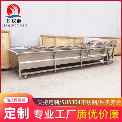 笋片藕片臭氧洗菜机 高压喷淋式果蔬清洗机 小黄瓜脱盐气泡清洗机