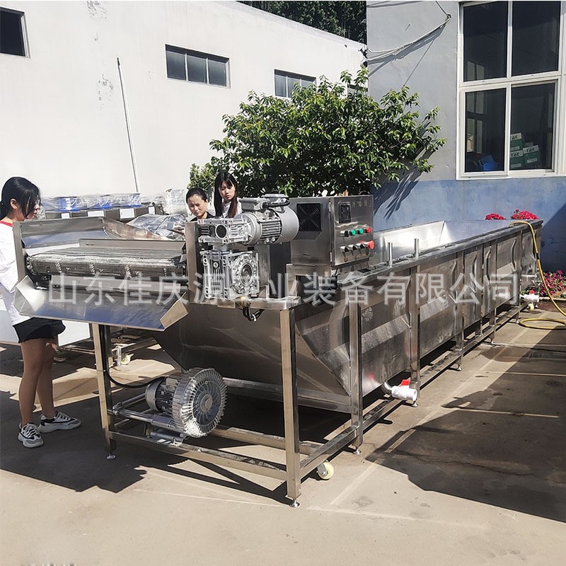 中央厨房生鲜净菜加工流水线 预制菜净菜加工设备 大姜荠菜清洗机图5