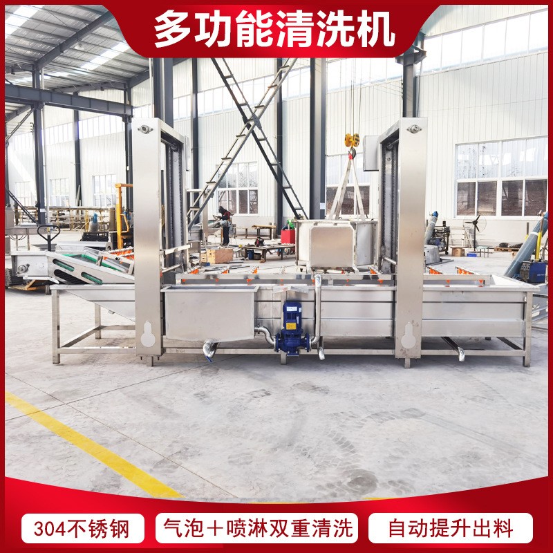 玫瑰花气泡清洗机 桃子去毛去杂喷淋清洗机 四川菊花鼓泡清洗设备图5