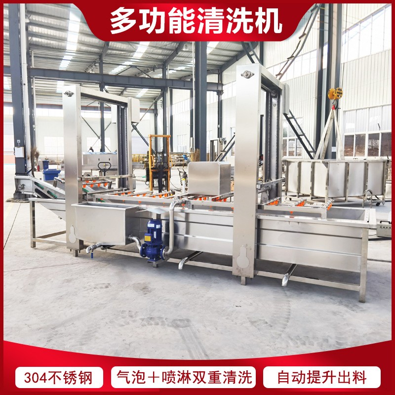 玫瑰花气泡清洗机 桃子去毛去杂喷淋清洗机 四川菊花鼓泡清洗设备图2