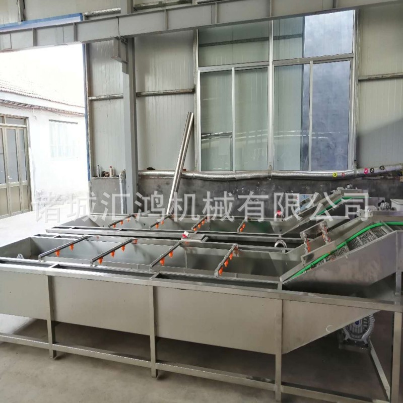 蔬菜气泡清洗机 全自动高压喷淋清洗机 甜玉米预煮杀青机器图2