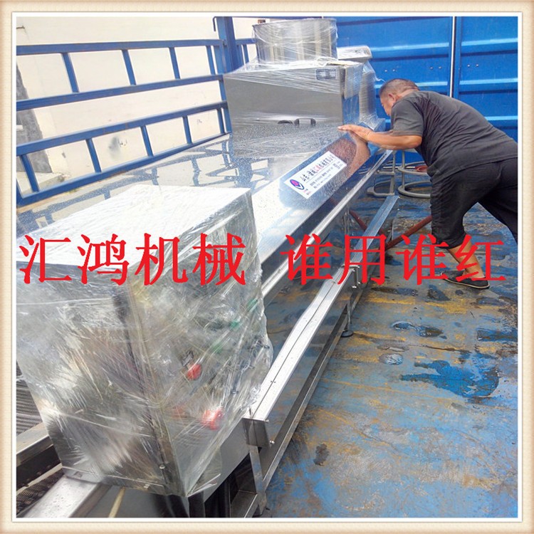 优惠供应 地瓜叶漂烫杀青机 不锈钢蔬菜漂洗线 果蔬预煮机器图3