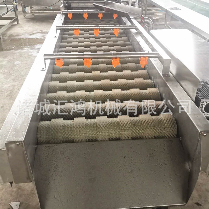 红枣全自动清洗机 鲜枣水果气泡清洗线 连续洗枣机器厂家图5