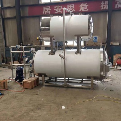 高温杀菌锅厂家 1200x3600双层水浴杀菌锅 双层水浴杀菌锅豆制品
