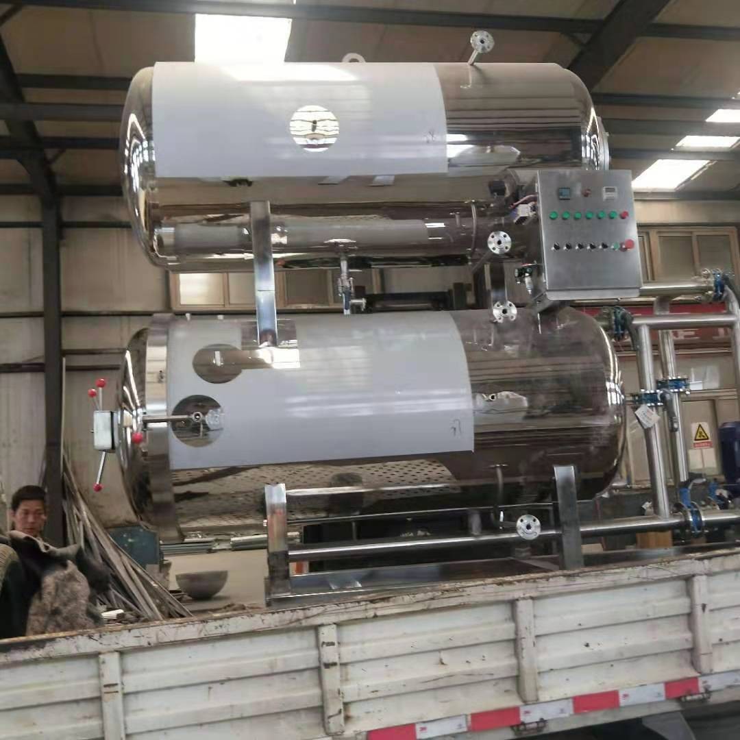 高温杀菌锅厂家 1200x3600双层水浴杀菌锅 双层水浴杀菌锅豆制品图2