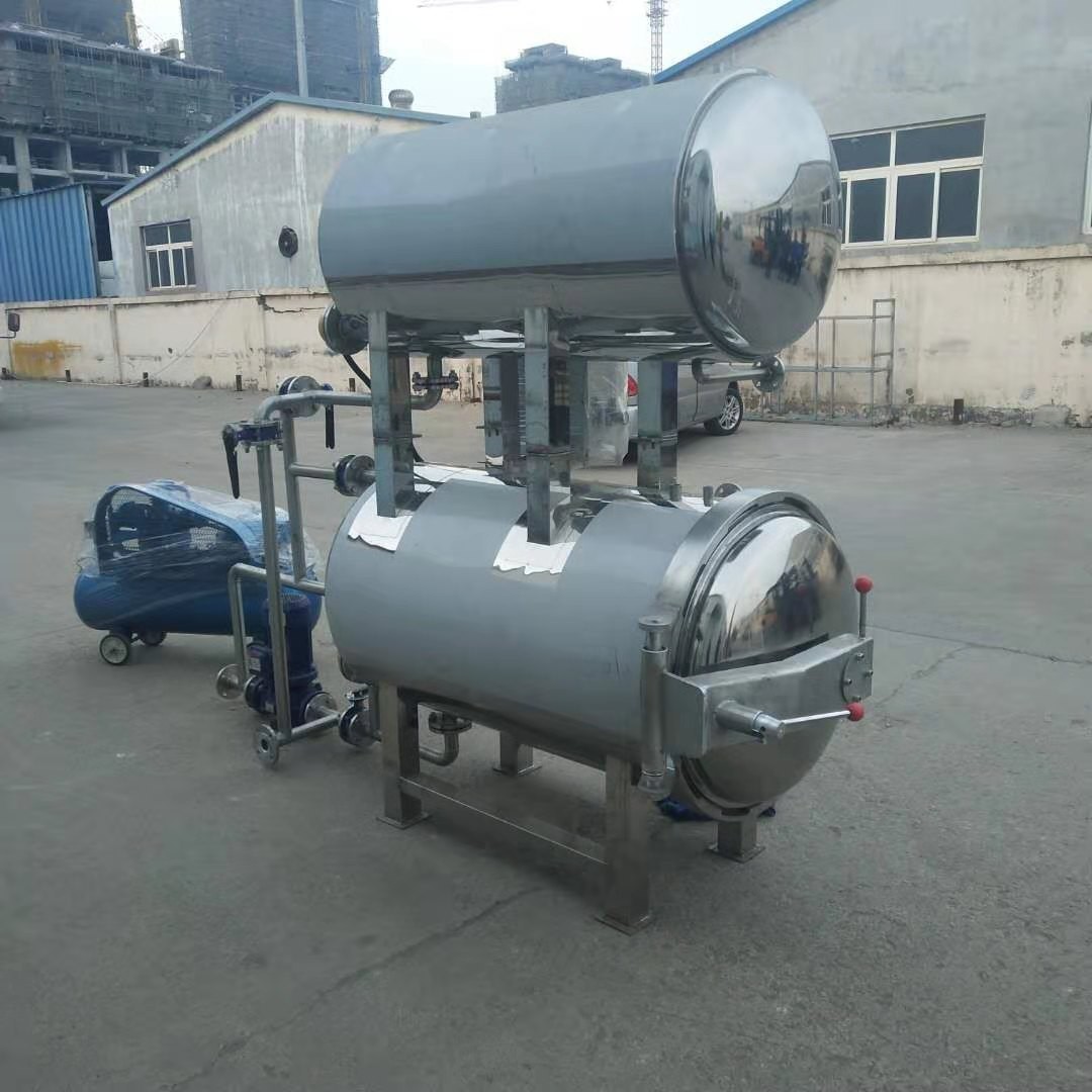 高温杀菌锅厂家 1200x3600双层水浴杀菌锅 双层水浴杀菌锅豆制品图5