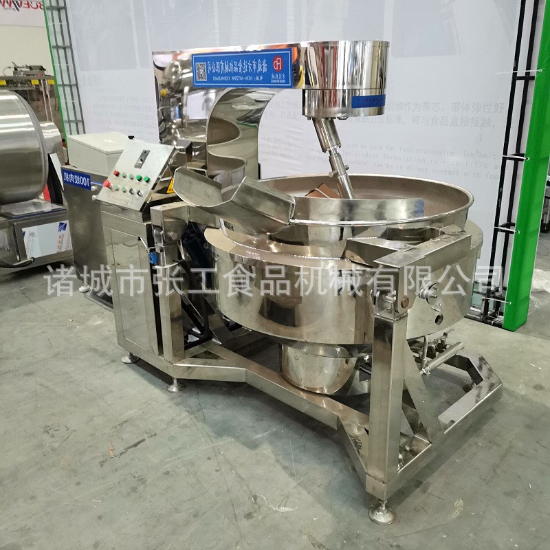 大型全自动搅拌行星炒锅火锅底料炒制机器商用炒肉松制作机夹层锅图4