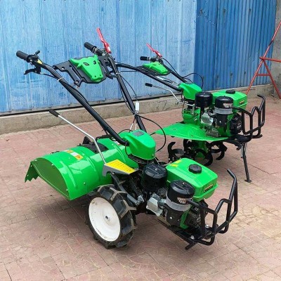 新式小型微耕机柴油农用耕地翻土开沟机耕田多功能翻地家用旋耕机
