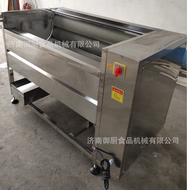毛辊清洗机 火龙果土豆毛辊去皮清洗机魔芋自动去皮机毛刷洗菜机图3
