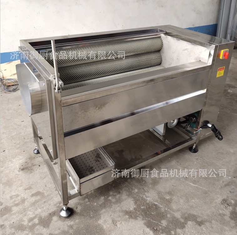 毛辊清洗机 火龙果土豆毛辊去皮清洗机魔芋自动去皮机毛刷洗菜机图2