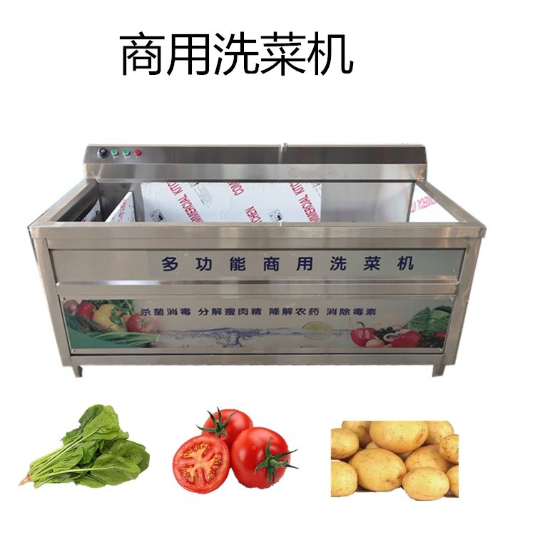 全自动臭氧涡流气泡清洗机 果蔬清洗机 商用厨房洗菜冻肉解冻机图2
