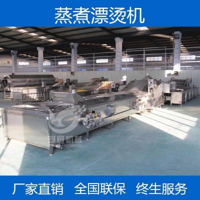 专业生产大型米粉米线蒸煮漂烫机 全自动粉丝粉条蒸煮漂烫流水线