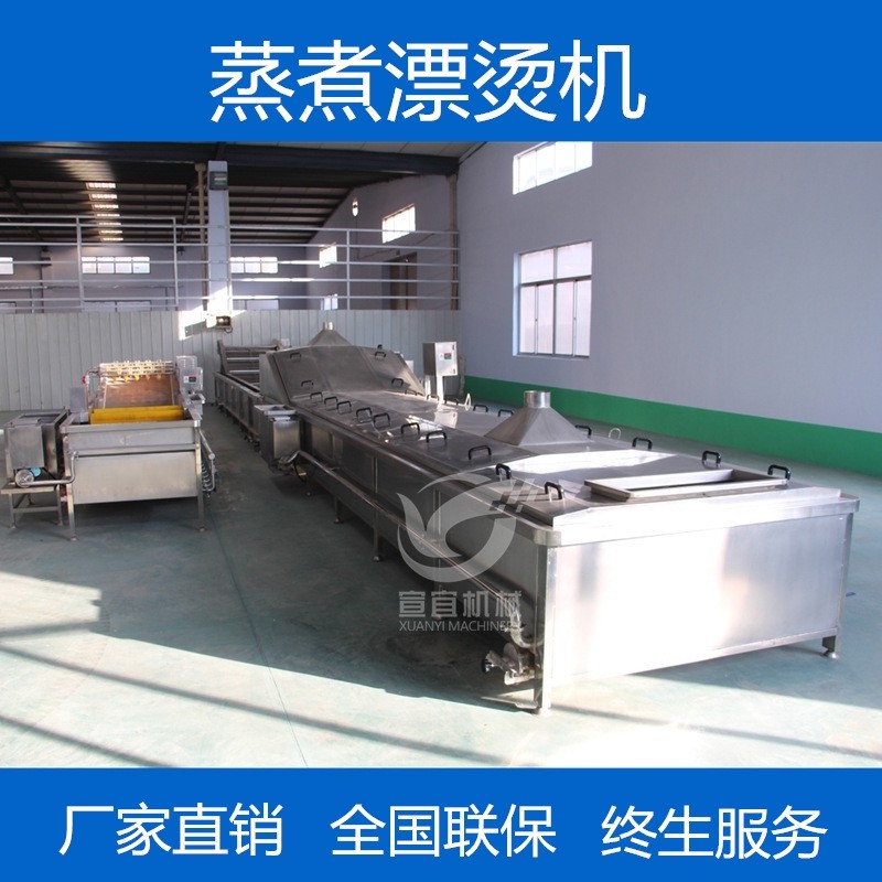专业生产大型米粉米线蒸煮漂烫机 全自动粉丝粉条蒸煮漂烫流水线图3