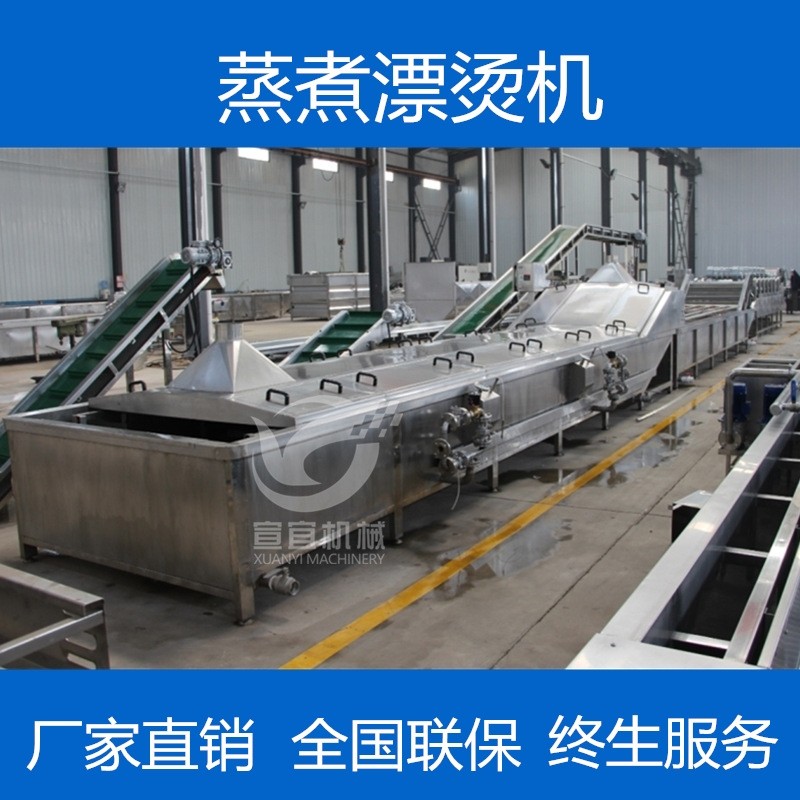 专业生产大型米粉米线蒸煮漂烫机 全自动粉丝粉条蒸煮漂烫流水线图2