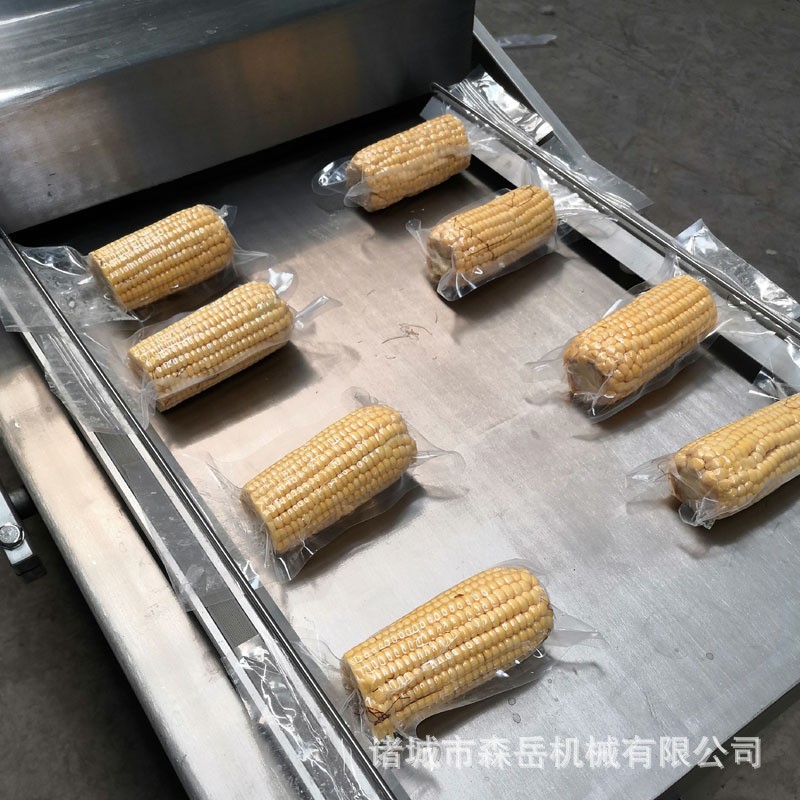 水果玉米真空包装机封口机 不锈钢全自动双室真空包装机厂家现货图2