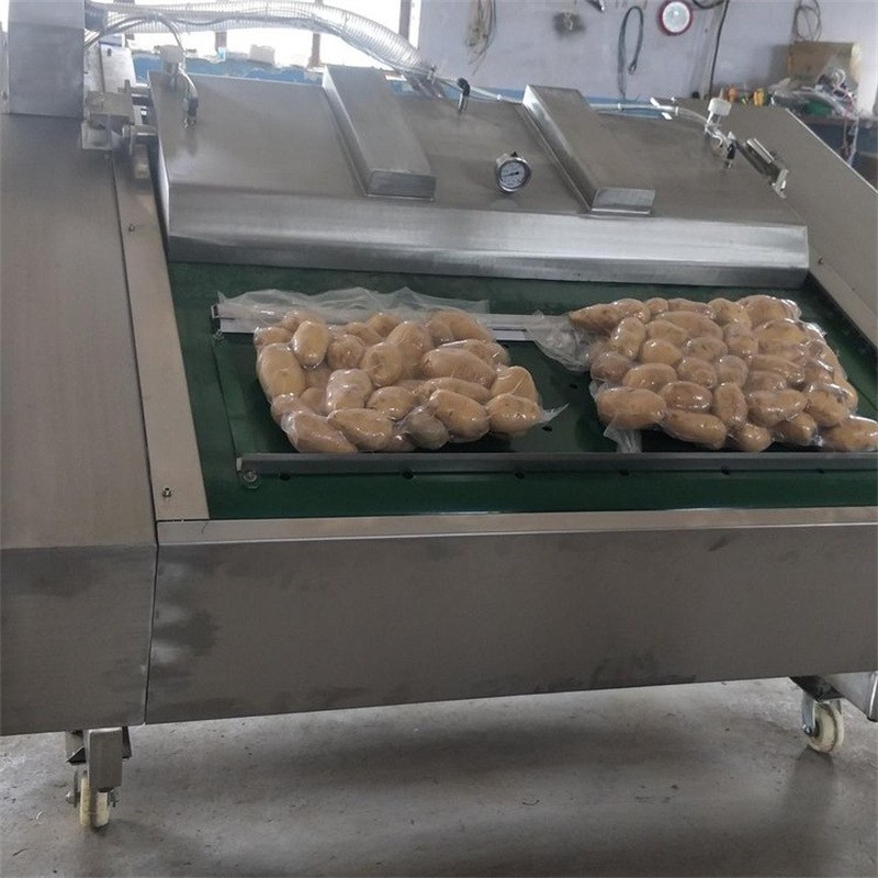 降价销售连动式大枣真空包装机 辣条腐竹小吃真空封口机厂家直销图4